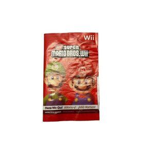 New Super Mario Bros Wii Manual ONLY!